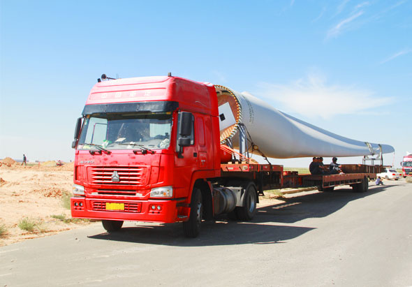 超大件风力发电叶片外蒙古国际运输